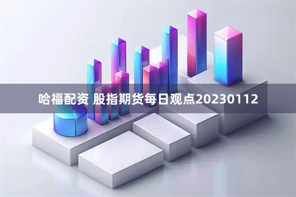 哈福配资 股指期货每日观点20230112